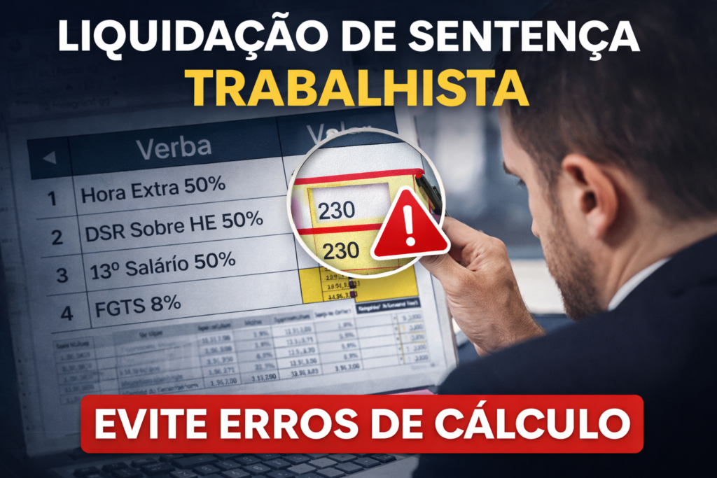 erro de cálculo em sentença trabalhista
